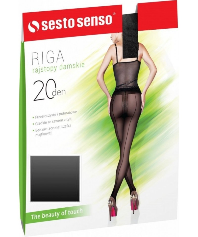 Sesto Senso Riga 20 DEN Punčochové kalhoty, 3, Nero