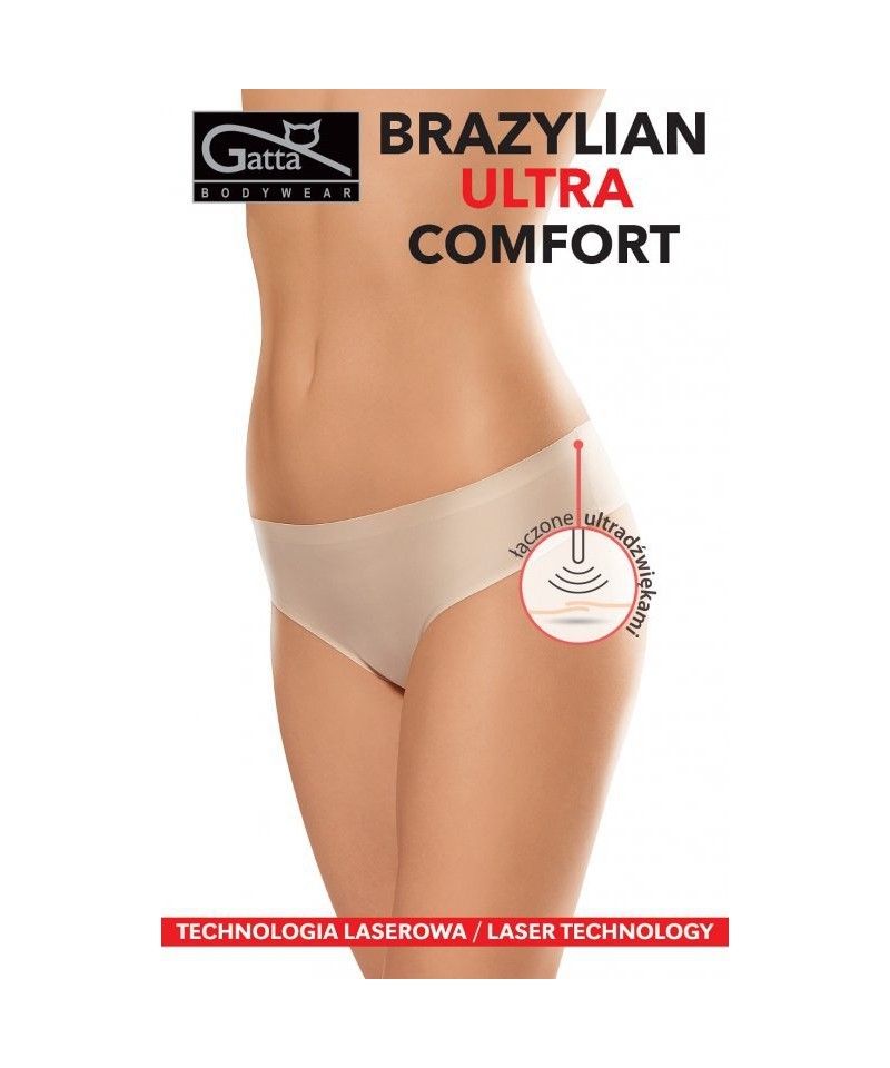 Gatta 41592 Brazilky Ultra Comfort dámské kalhotky, L, white/bílá