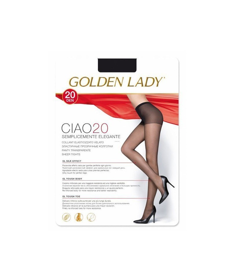 Golden Lady Ciao 20 den punčochové kalhoty, 3-M, castoro/odc.brązowego