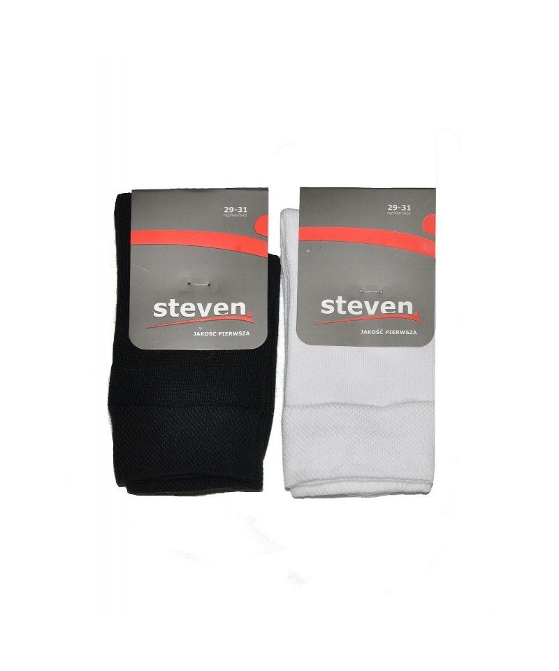 Steven art.001 Chlapecké ponožky, 38-40, bílá