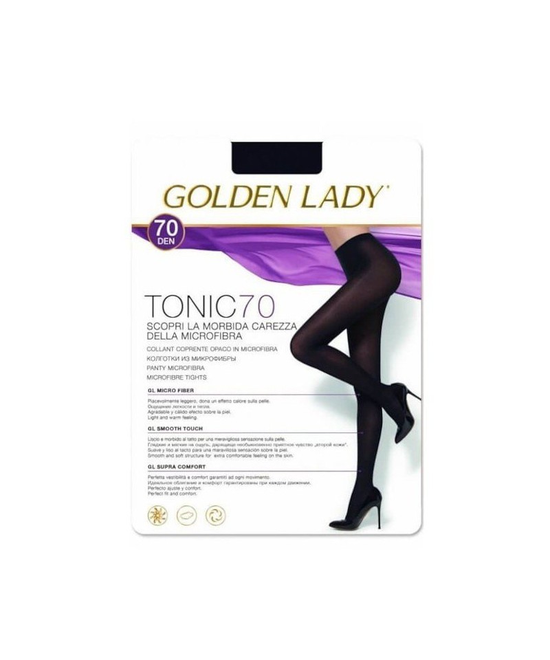 Golden Lady Tonic 70 den punčochové kalhoty, 2-S, nero/černá