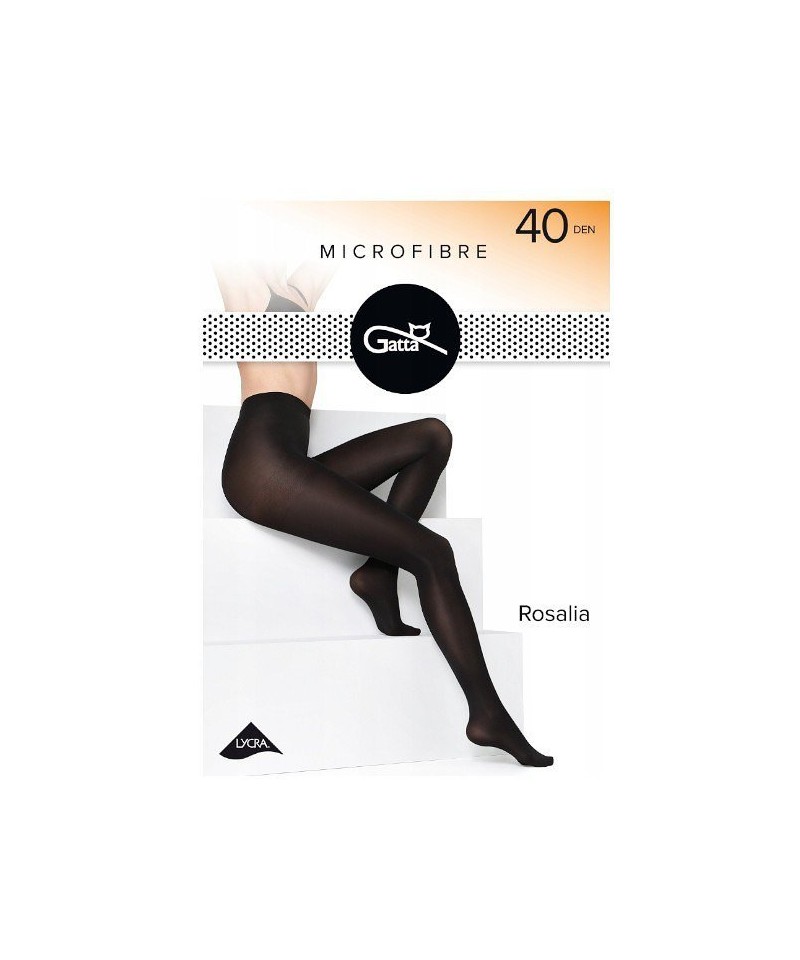 Gatta Rosalia 40 den punčochové kalhoty, 4-L, nero/černá