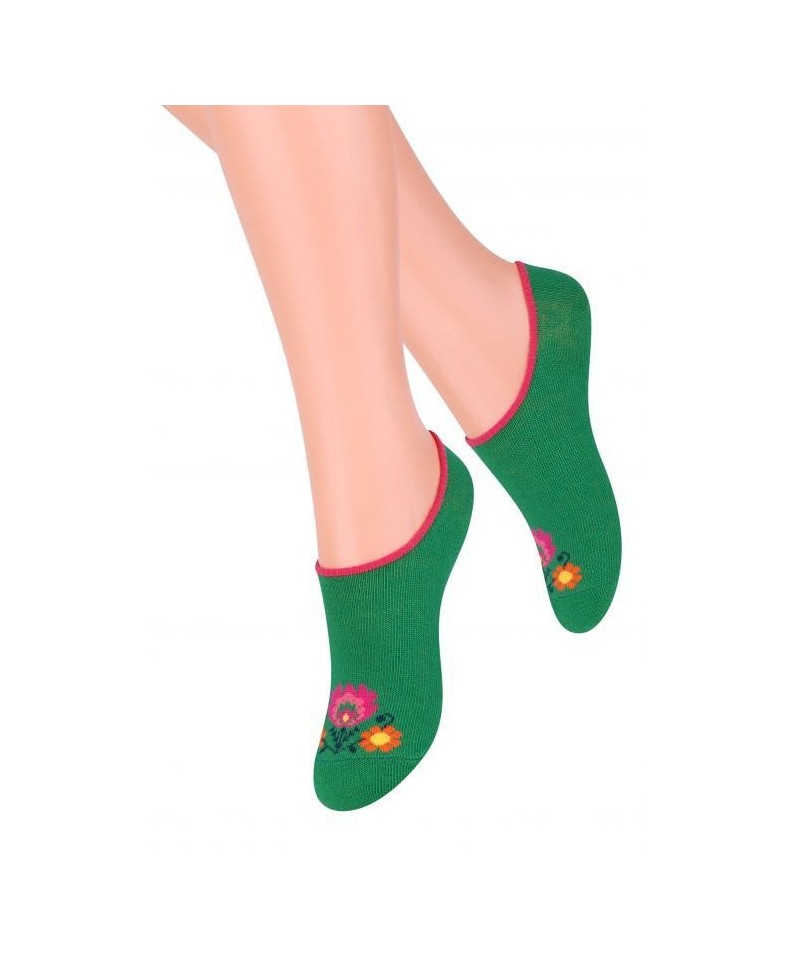 Steven Folk art.119 Dívčí ponožky, 32-34, zelená