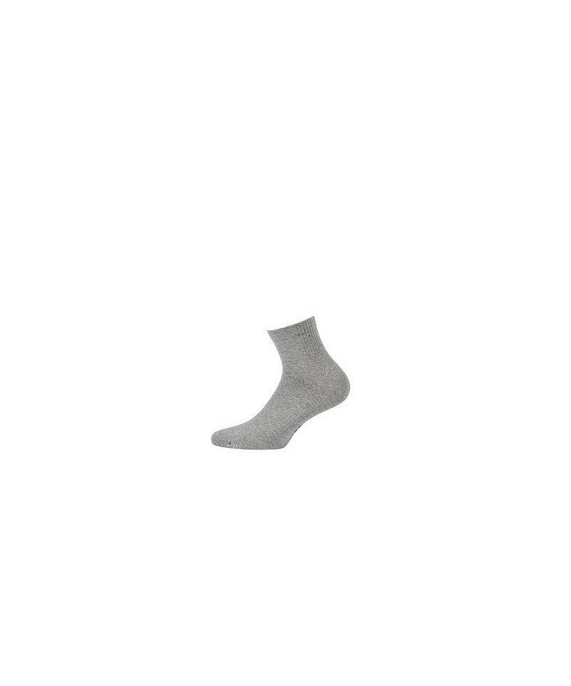 Wola W94.3N4 AG+ Pánské kotníkové ponožky, Světle šedá, black/černá