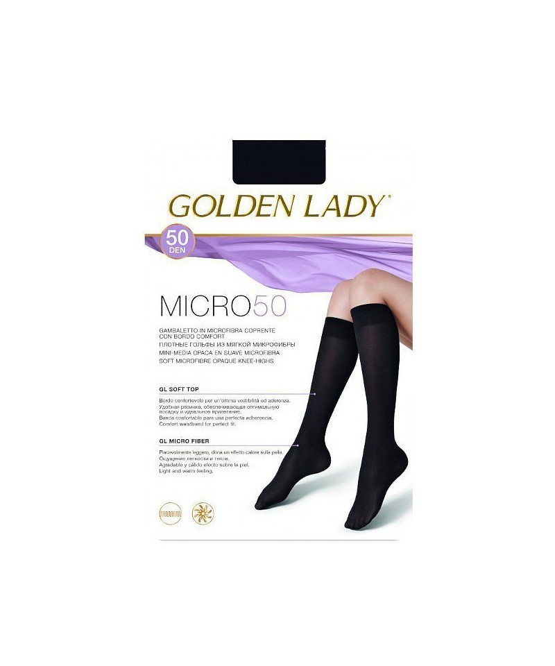Golden Lady Micro 50 den podkolenky, UNI,