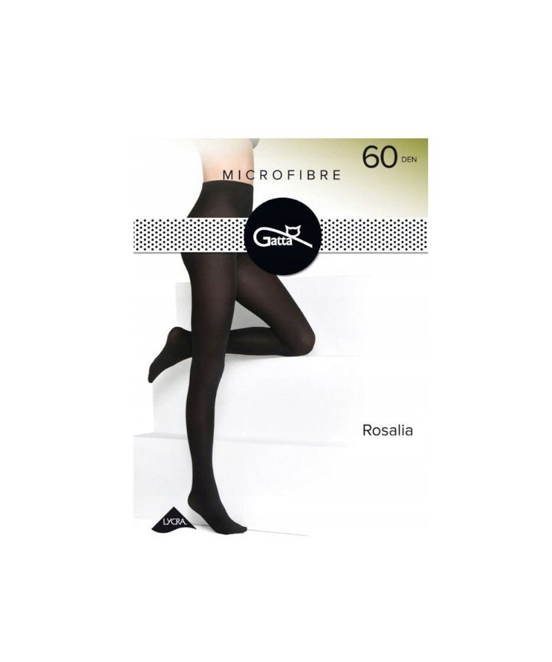 Gatta Rosalia 60 den 5-XL punčochové kalhoty, 5-XL, grafit/odc.szarego