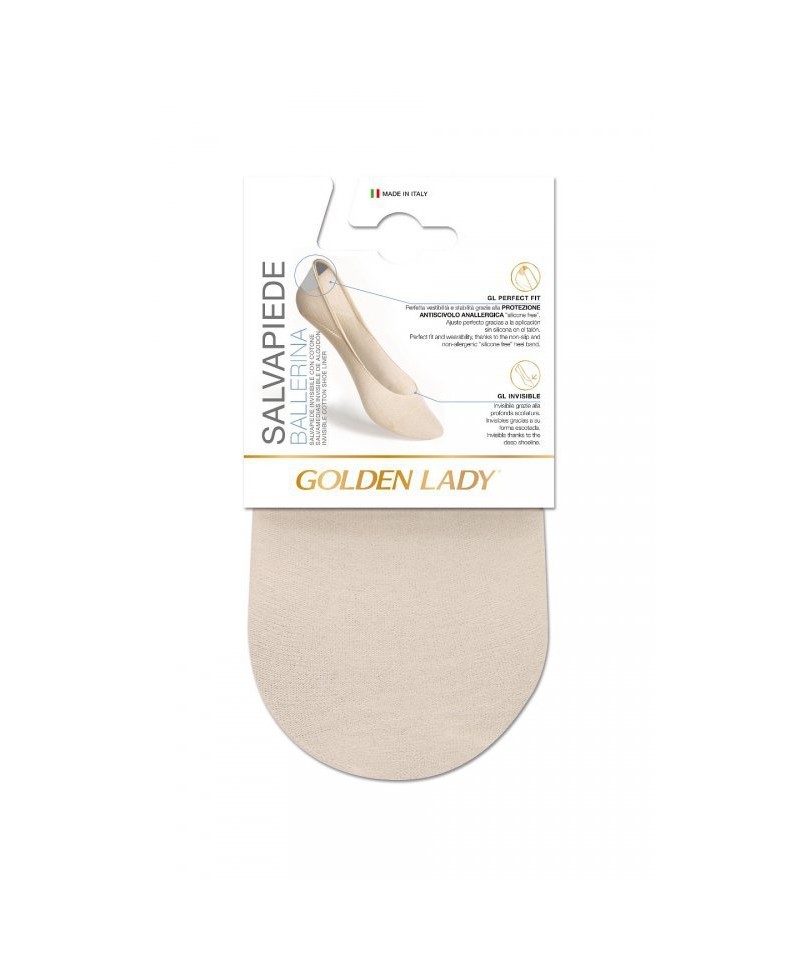 Golden Lady Ballerina 6P Cotton A\'2 2-pack Dámské ponožky, 39/42-M/L, bianco/bílá