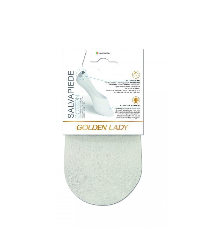 Golden Lady 6N Salvapiede Cotton A\'2 2-pack Dámské ponožky, 39-42, Naturale