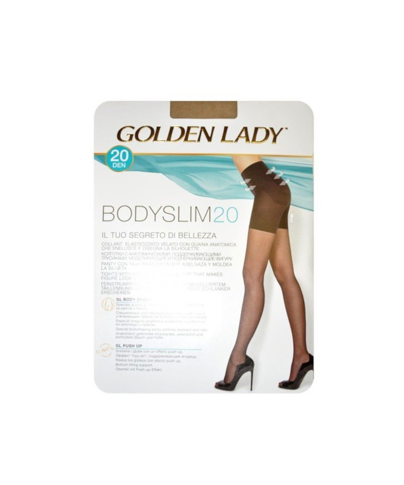 Golden Lady Bodyslim 20 den punčochové kalhoty, 3-M, Nero