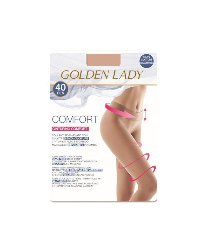 Golden Lady Comfort 40 den punčochové kalhoty, 2-S, nero/černá