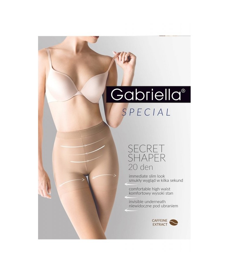 Gabriella 717 Secret shaper plus 20den Punčochové kalhoty, 5, Neutro