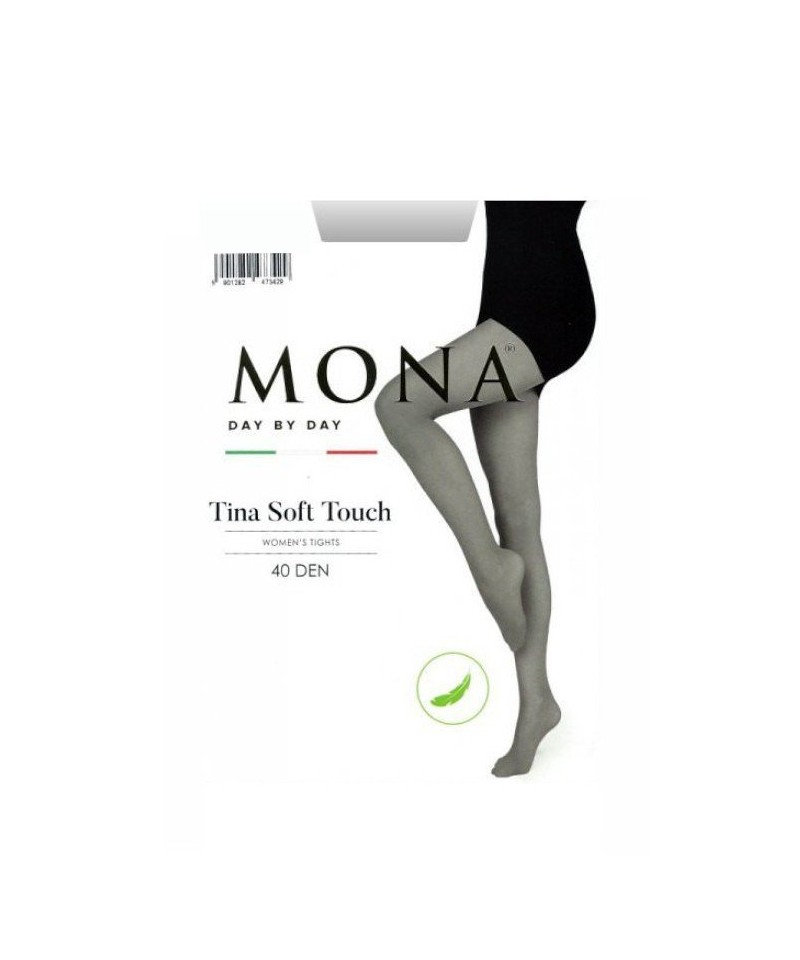 Mona Tina Soft Touch 40 den Punčochové kalhoty, 3-M, total eclipse