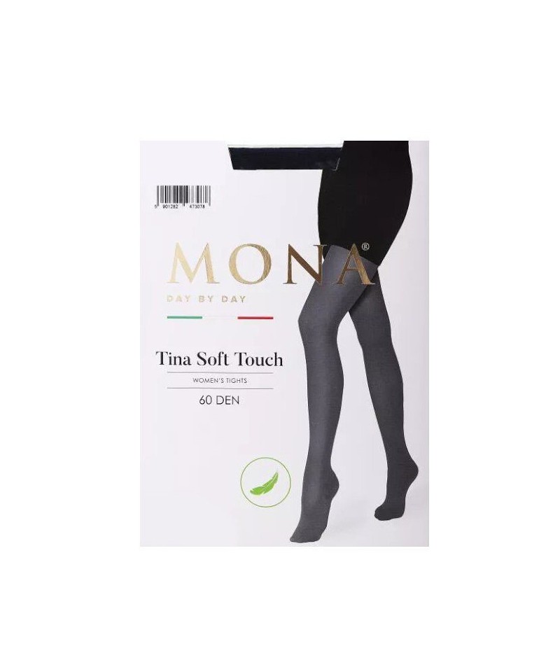 Mona Tina Soft Touch 60 den Punčochové kalhoty, 4-L, black coffee