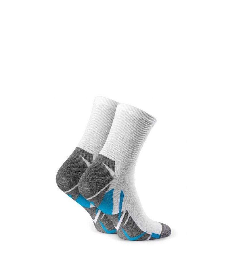 Steven art.022 Sport Chlapecké ponožky, 35-37, bílá
