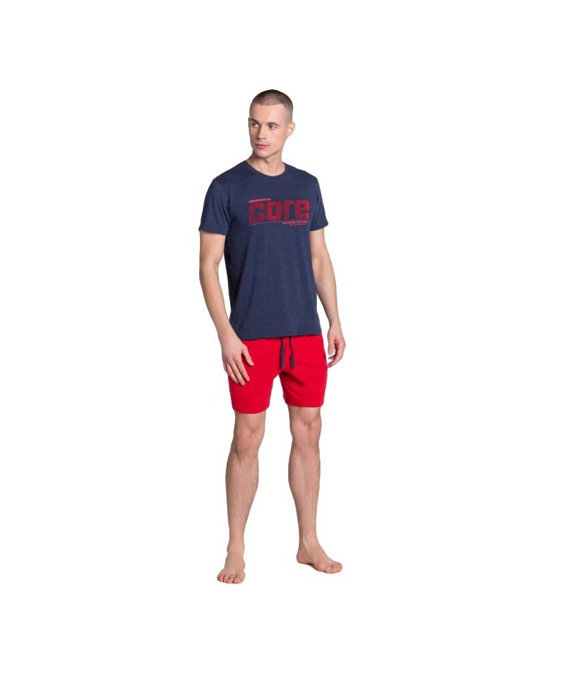 Henderson Oxford 38285-59X Pánské pyžamo, M, Modro-červená
