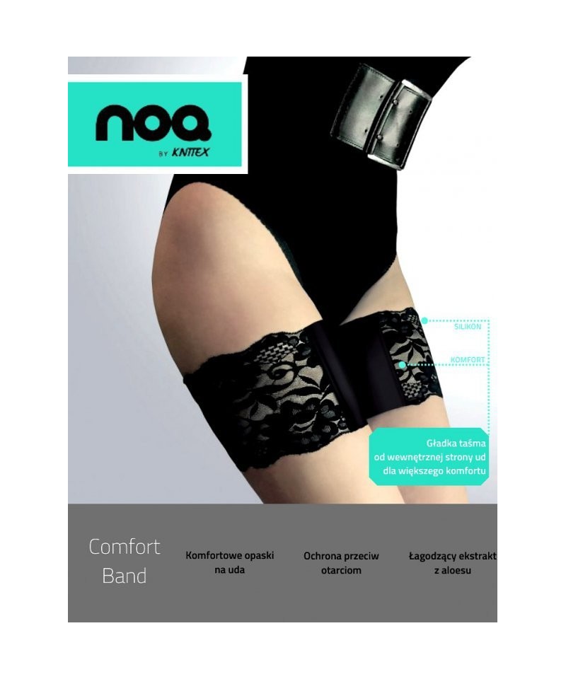 Knittex Comfort Band Páska na stehna, 7/8-3XL/4XL, Nero