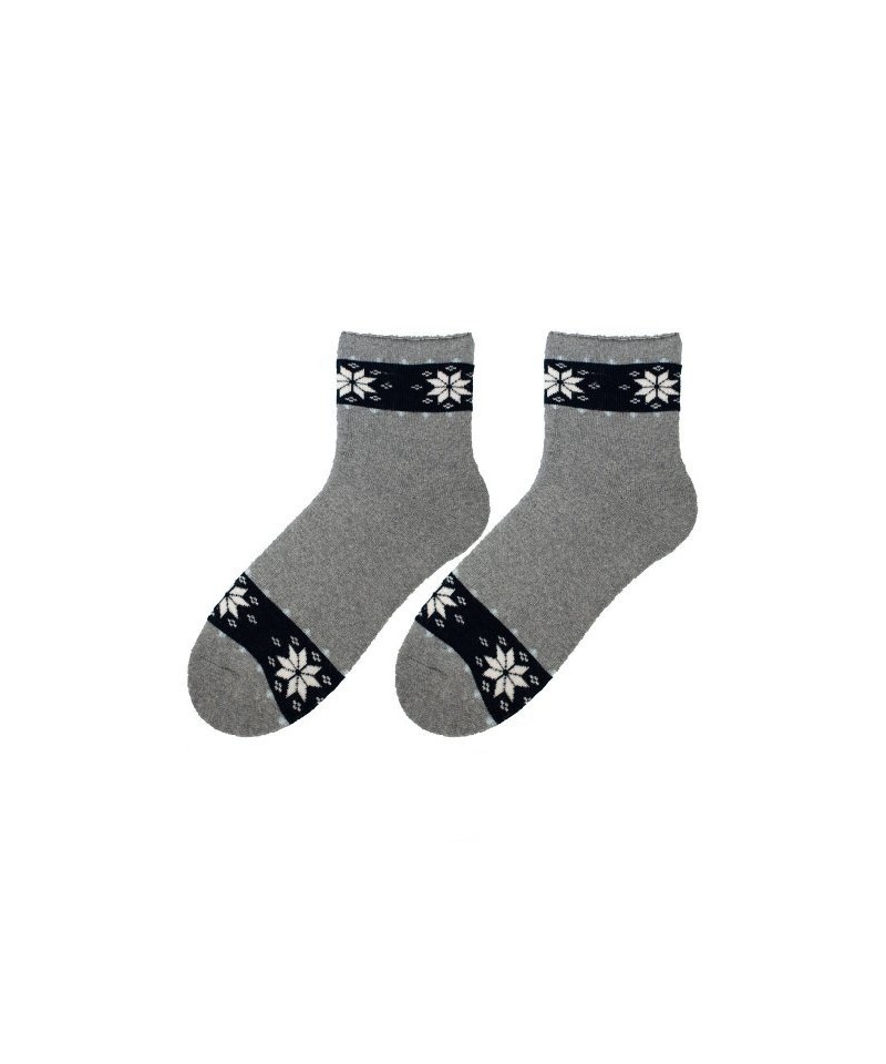 Bratex D-060 zimní vzor Dámské ponožky, 39-41, jeans melanž