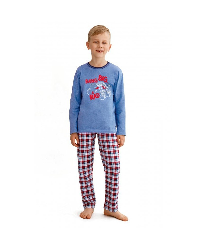 Taro Mario 2650 modré Chlapecké pyžamo, 98, modrá