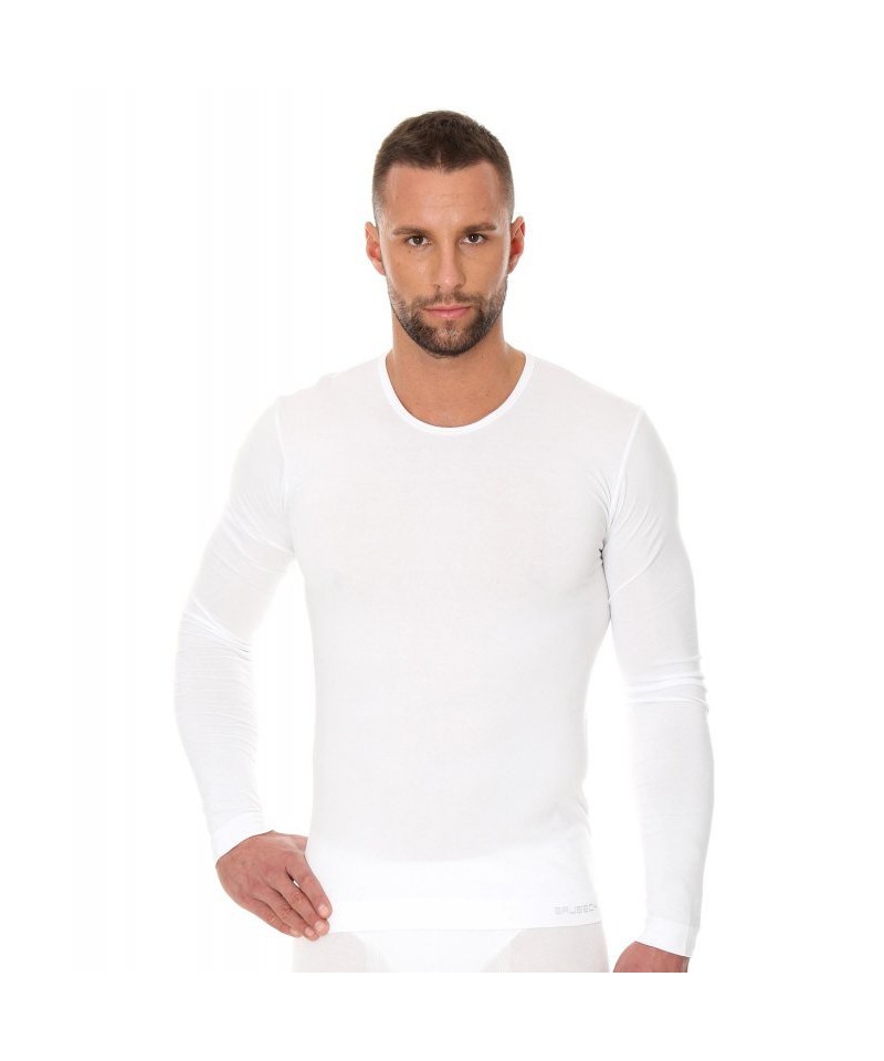 Brubeck LS01120A bílé Pánské tričko, L, bílá