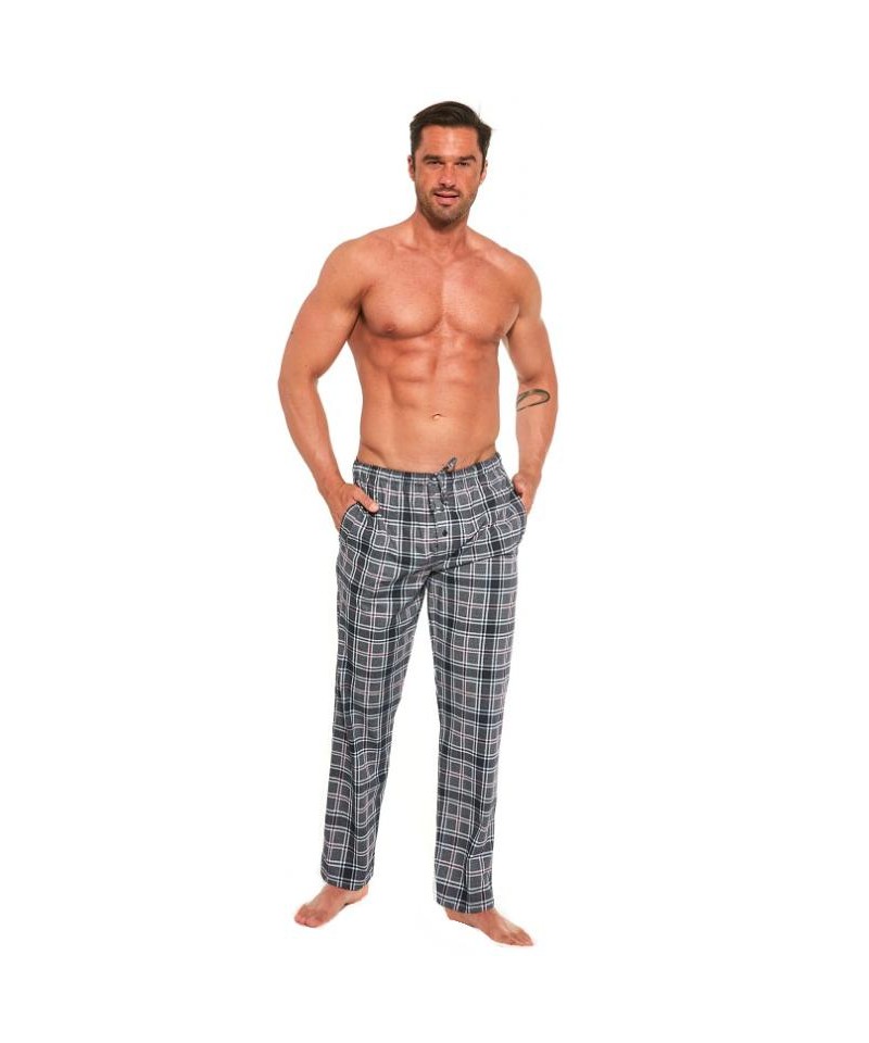 Cornette 691/34 666603 Pánské pyžamové kalhoty, M, Grafitová