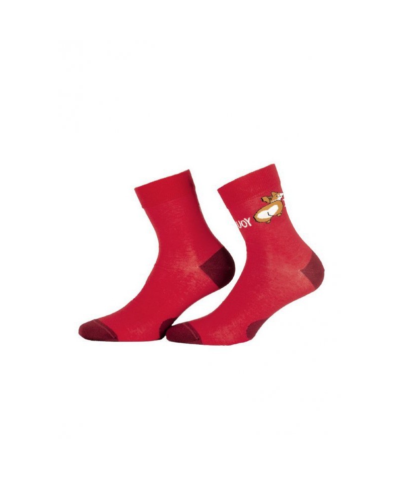 Wola W84.01P Woman Valentýnské dámské ponožky, 39-41, red