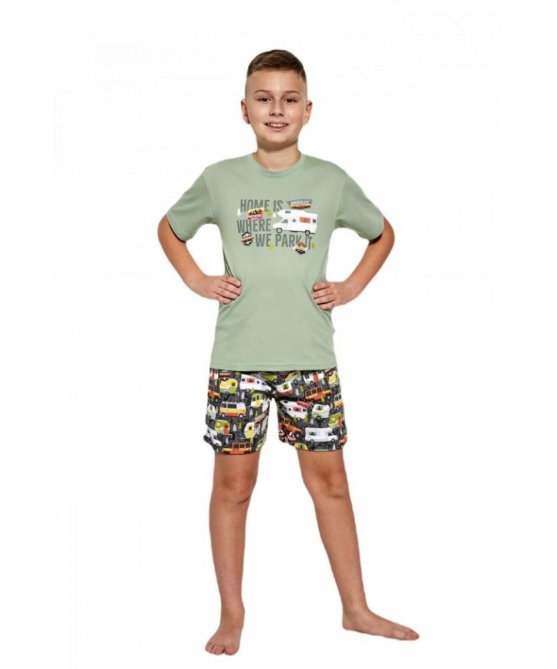 Cornette Kids Boy 789/98 Camper Chlapecké pyžamo, 122-128, zelená