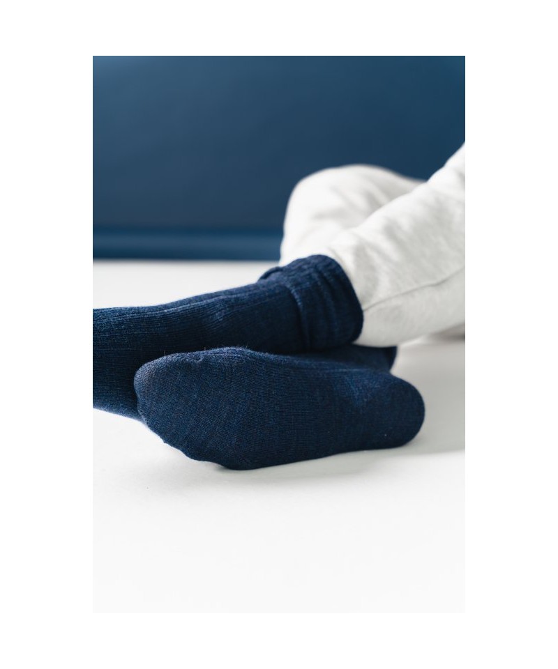 Steven 044-005 tmavě modré Pánské ponožky, 44/46, modrá