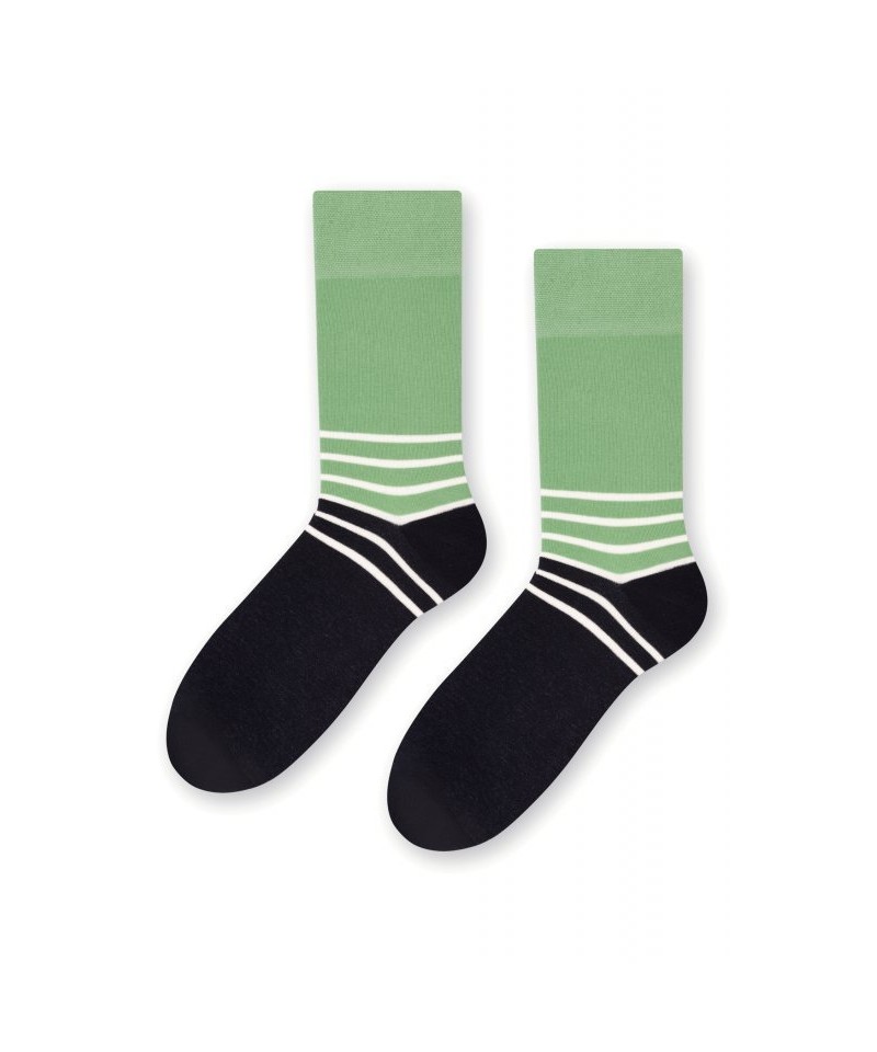 More 079 266 Two colorus zelené/černé Pánské ponožky, 39/42, Mix