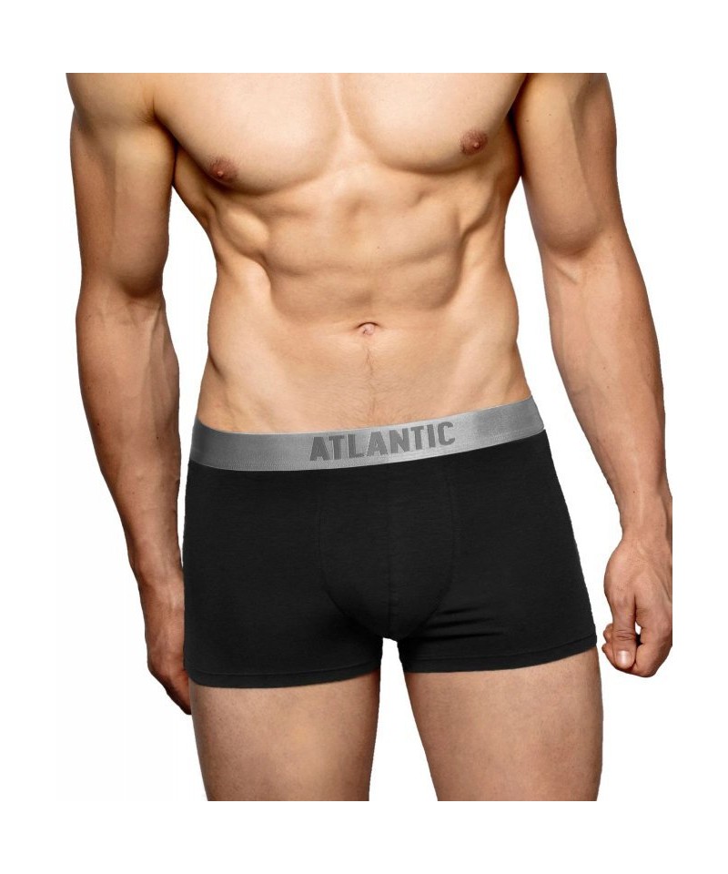 Atlantic 012 černé Pánské boxerky, XL, černá