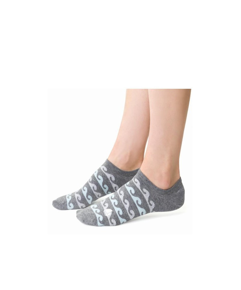 Steven art.117 Dámské kotníkové ponožky, 38-40, šedá světlý melanž