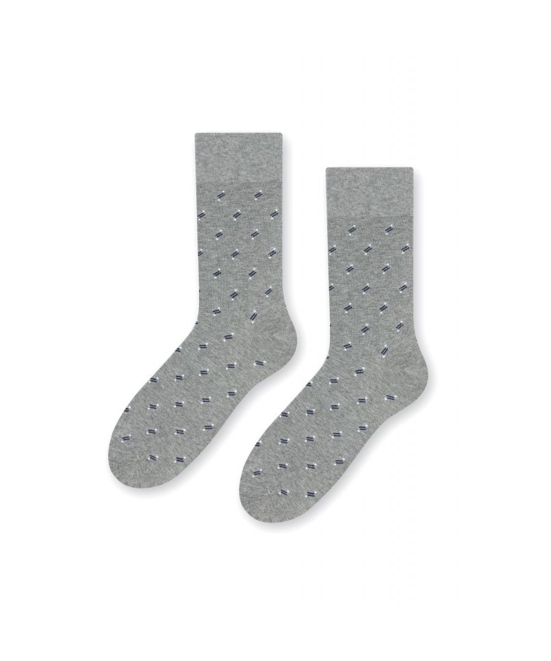 Steven 056 211 vzor šedé Pánské ponožky, 45/47, šedá