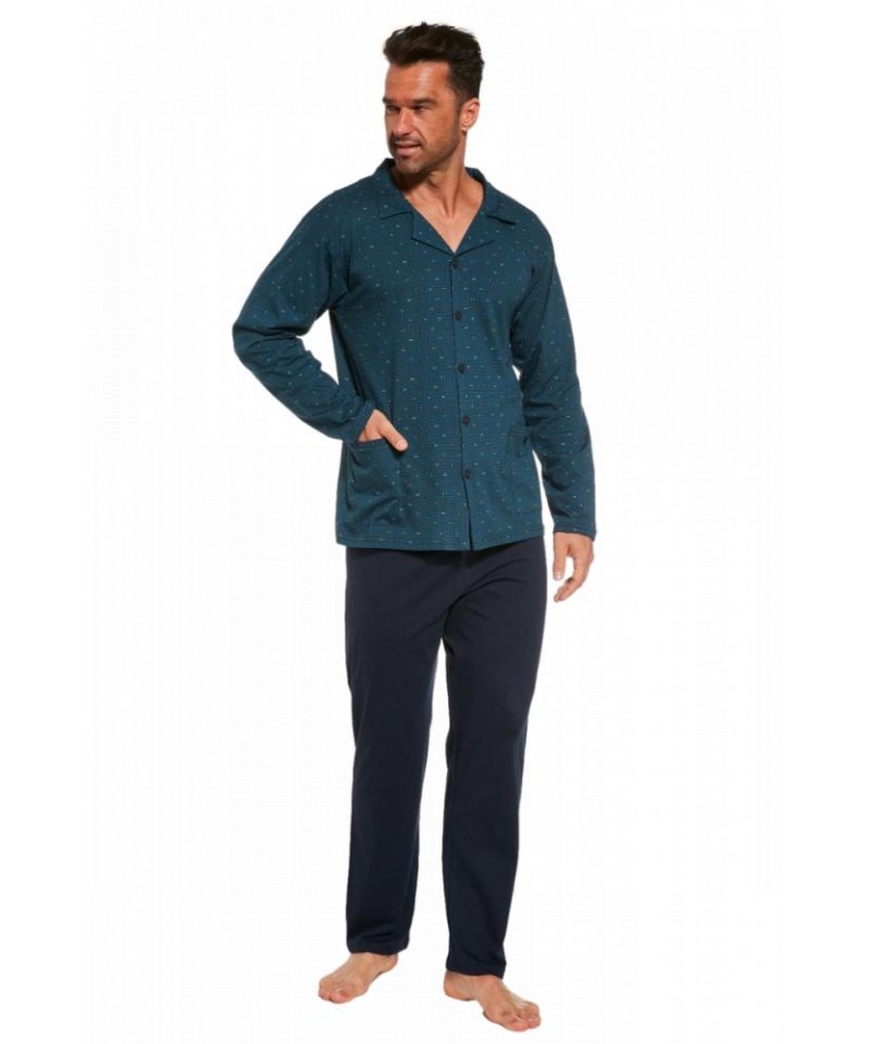 Cornette 114/64 Pánské pyžamo, XL, jeans