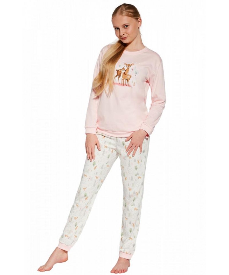 Cornette Kids Girl 977/164 Fall 86-128 Dívčí pyžamo, 98-104, růžová