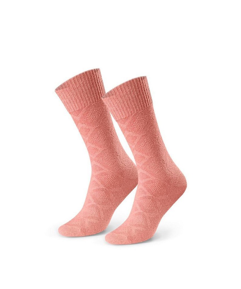 Steven art.093 vzor vlněné Dámské ponožky, 38-40, růžová tmavá