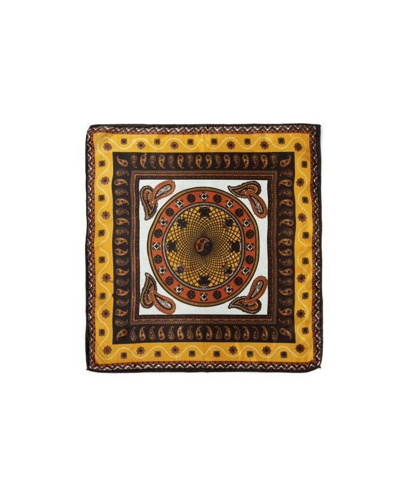 Art Of Polo 20954 Satin Oriental Šátek, 50x50 cm, dark brown