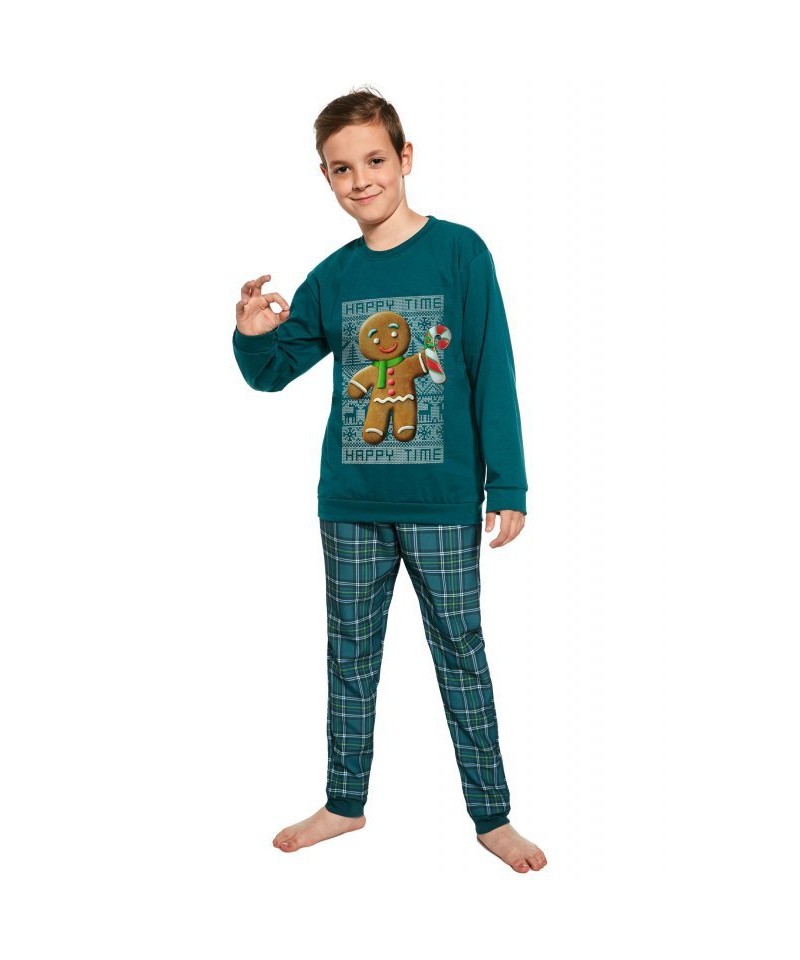 Cornette kids Cookie4 593/153 Chlapecké pyžamo, 128, zelená