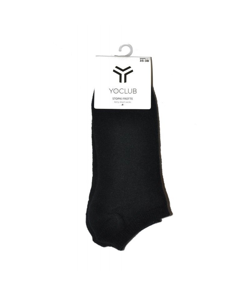 YO! SKS-0013U Froté Silikon 31-42 Kotníkové ponožky, 31-34, černá