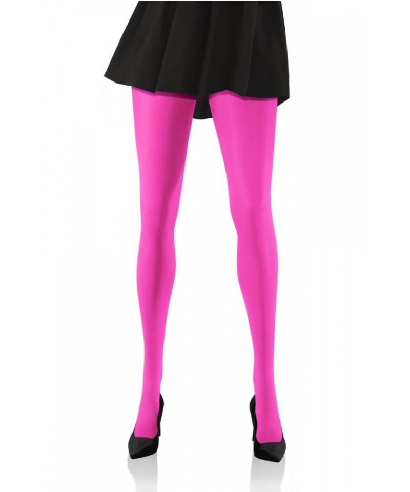 Sesto Senso Hiver 40 DEN Punčochové kalhoty pink neon, 3, Neon Pink (neonowy róż)
