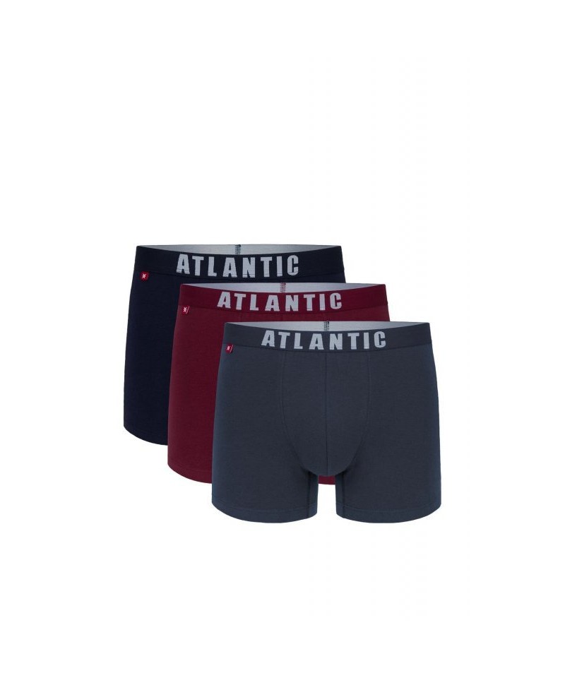 Atlantic 011/01 3-pak gra/cab/grf Pánské boxerky, M, Mix