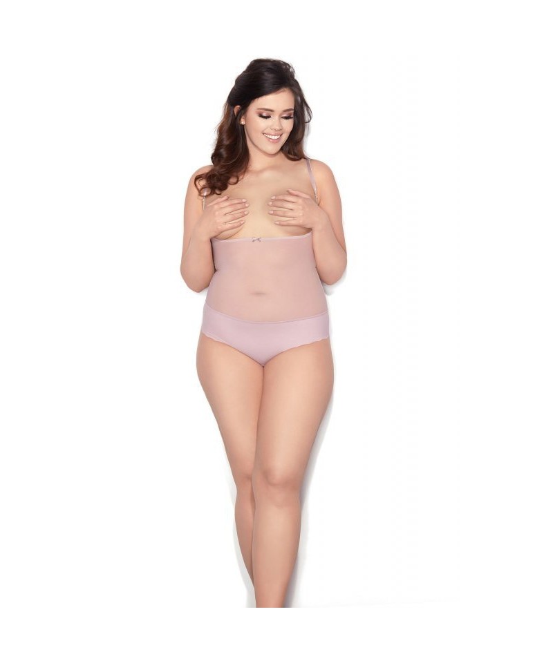 Mitex Body Glam string růžové Tvarující body, XL, růžová