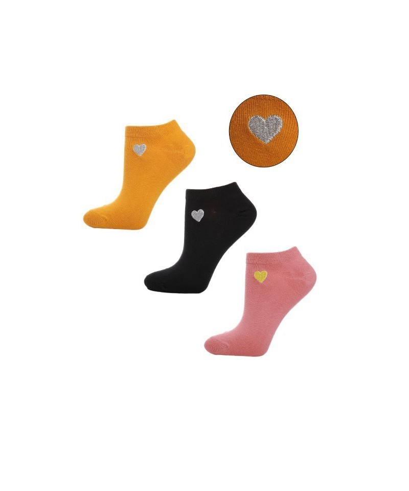 Moraj CSD240-052 Srdce A\'3 Dámské kotníkové ponožky, 35-38, mix kolor