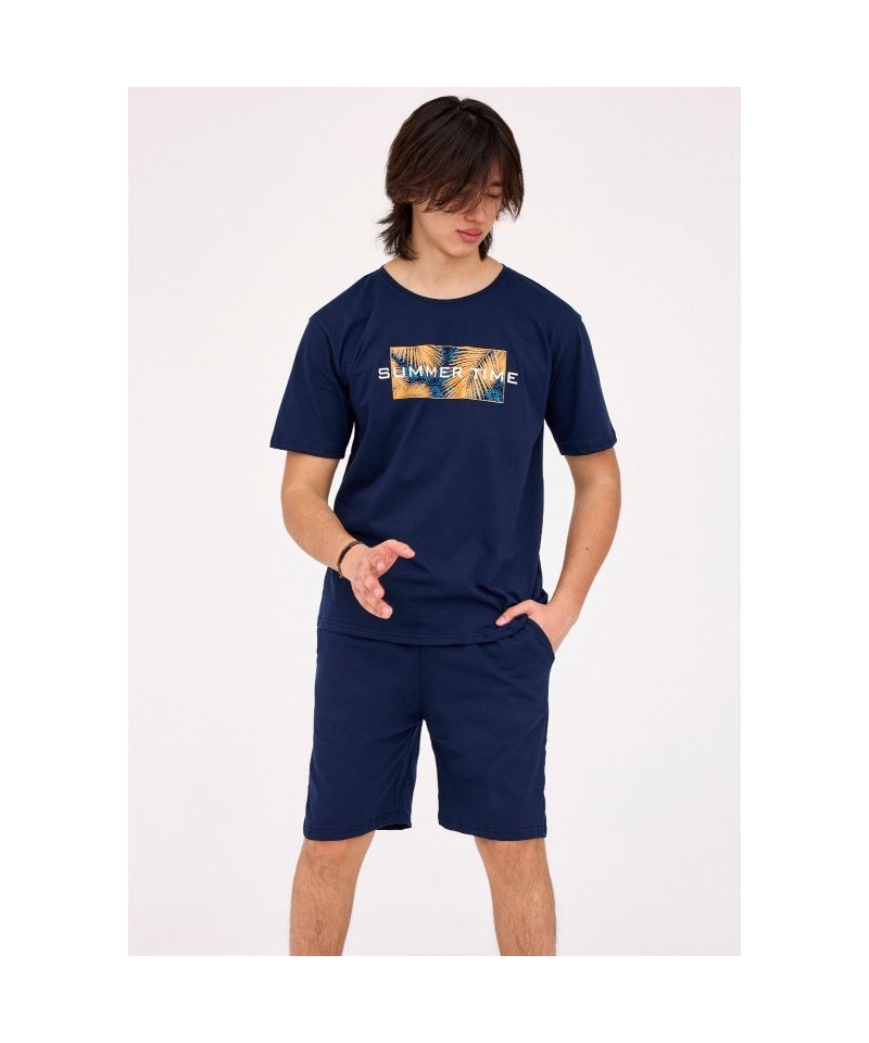 Cornette F&Y Boy 500/45 Summer Time 164/188 Chlapecké pyžamo, 164/XS, modrá