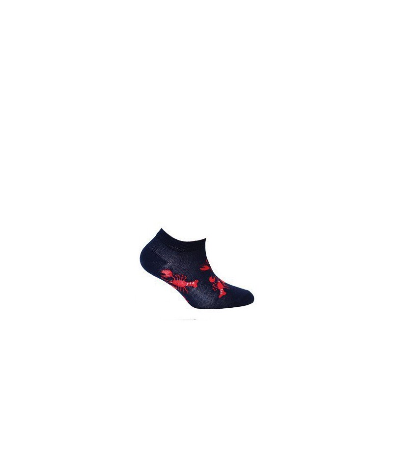 Wola  W21.P01  2-6 lat s vzorem chlapecké ponožky, 21-23, navy