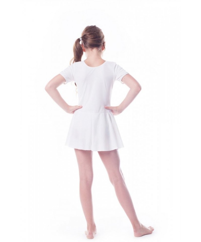 Shepa Gymnastický dres se sukní (B7), 152, bílá