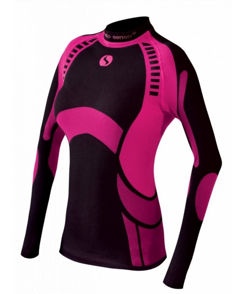 Sesto Senso Thermo Active Dámské sportovní triko, S, fialově-růžová