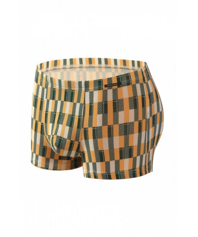 Sesto Senso Funky model 1 Pánské boxerky, XL, zeleno-oranžová