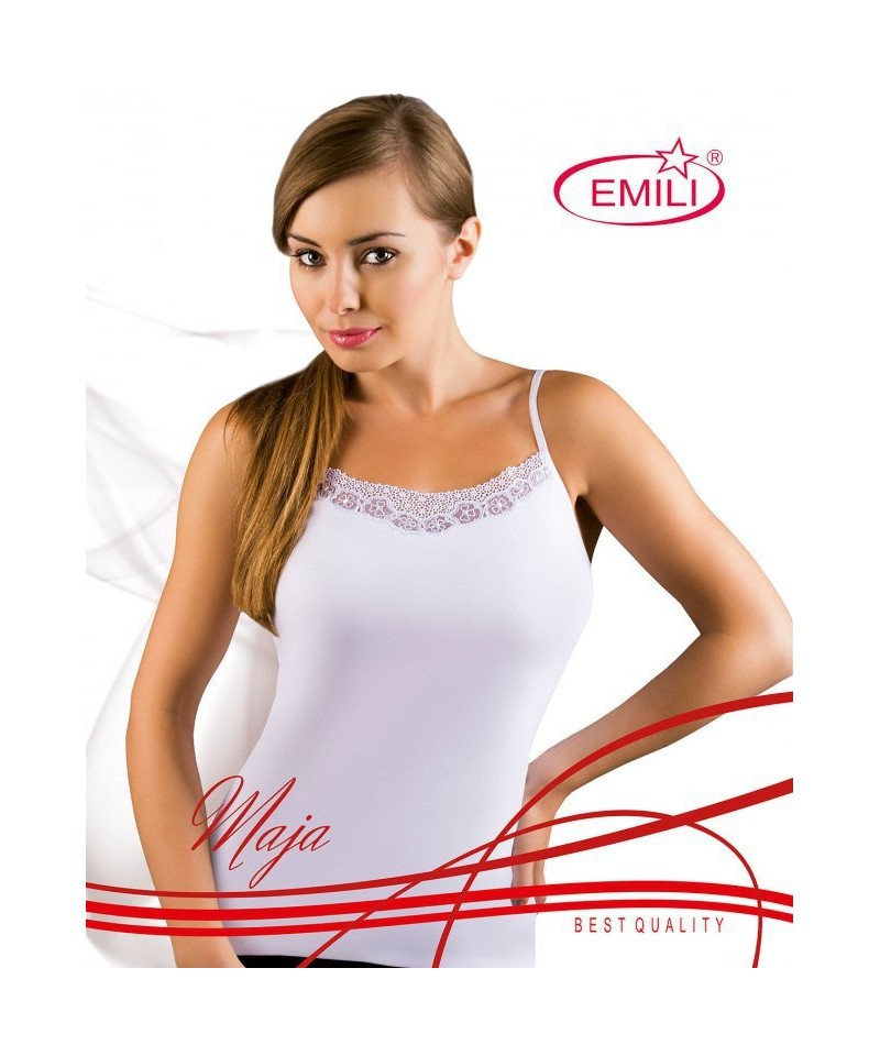 Emili Maja Bílá dámská košilka, XL, bílá