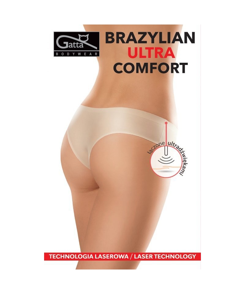 Gatta 41592 Brazilky Ultra Comfort dámské kalhotky, L, black/černá