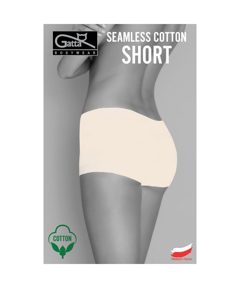 Gatta Seamless Cotton Short 1636S dámské kalhotky, S, white/bílá