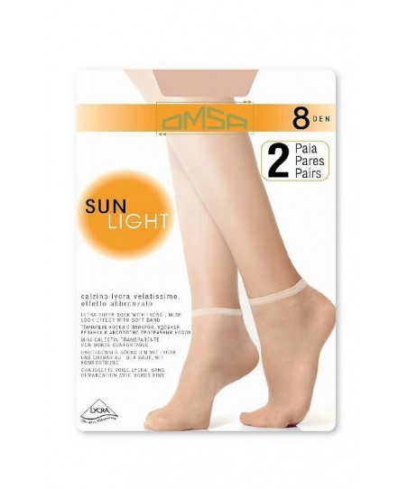 Omsa| Sun Light 8 den A`2 2-pack dámské ponožky 